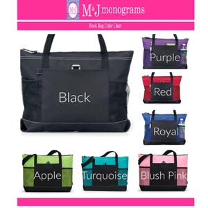 Personalized Dog Tote Bag Organizer Pet Supplies Travel Puppy Essentials Storage Solution Zippered Carrier Lightweight Design Monogrammed image 6