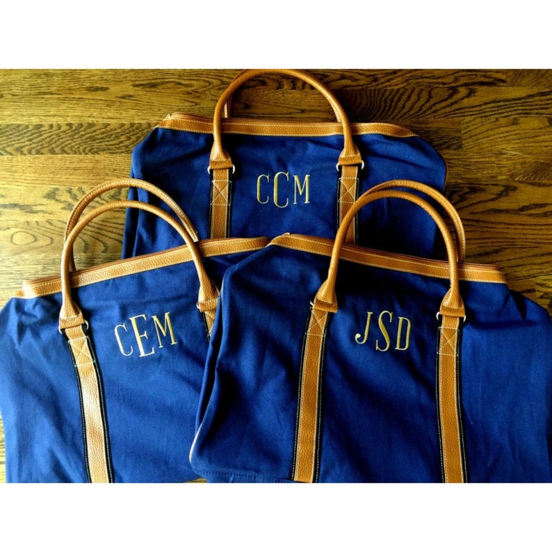 Personalized Groomsmen's Duffle Bag Monogrammed Duffle Etsy