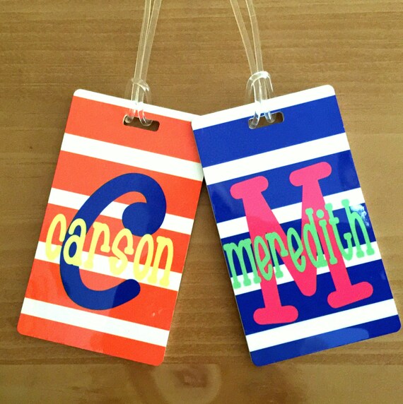 kids monogrammed luggage