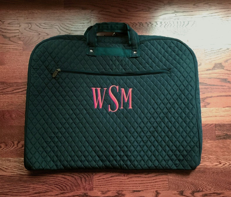 Quilted Garment Bag Monogrammed Garment Bag Personalized Etsy