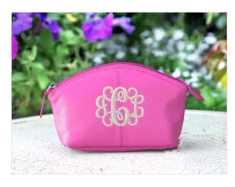 CLOSEOUT - Small Leather Cosmetic Bag