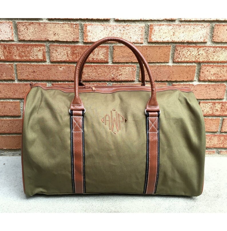Personalized Mens Duffle Bags Monogrammed Duffle Bag | Etsy