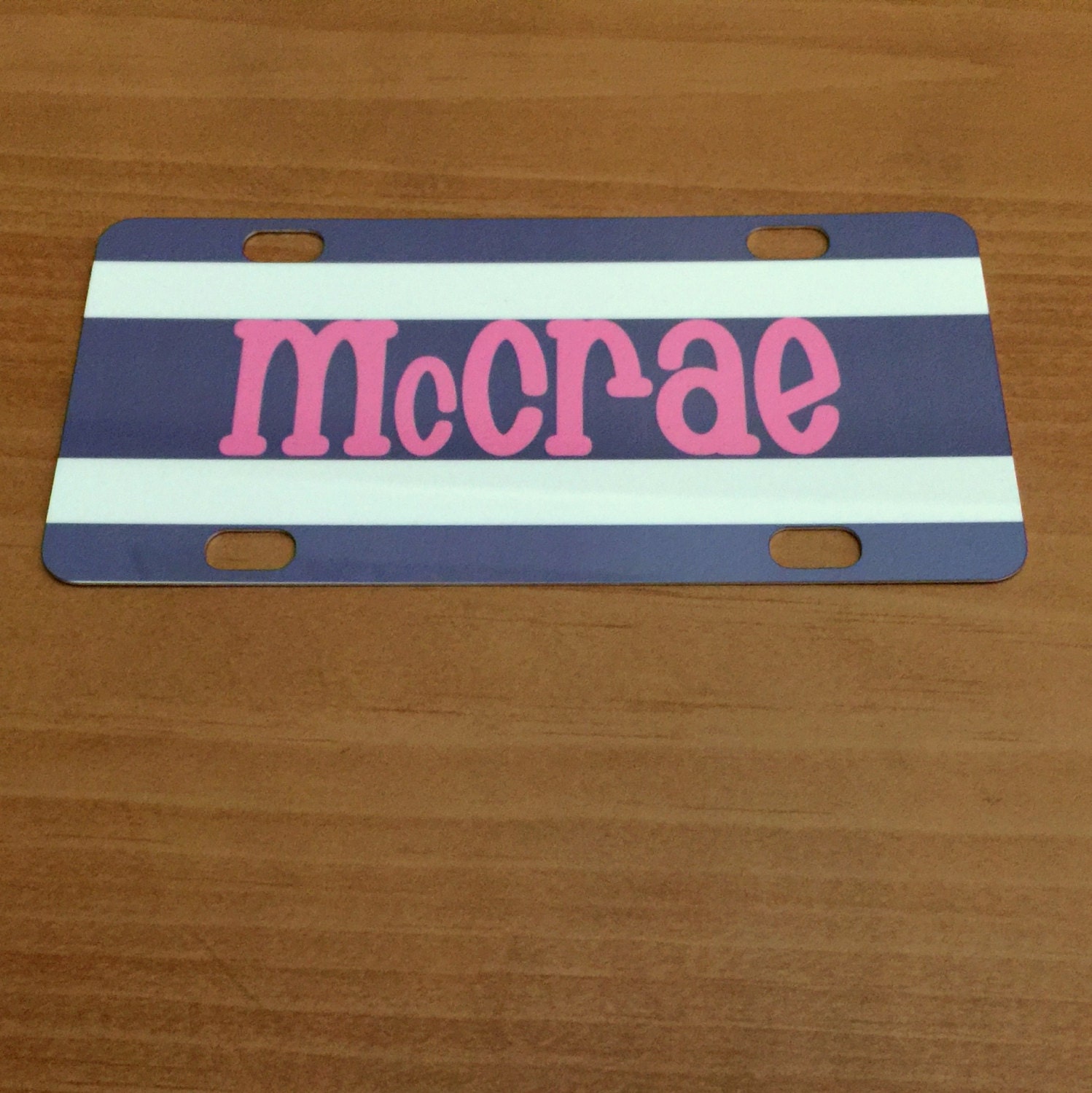 Personalized Mini License Plate Monogrammed Mini License Etsy