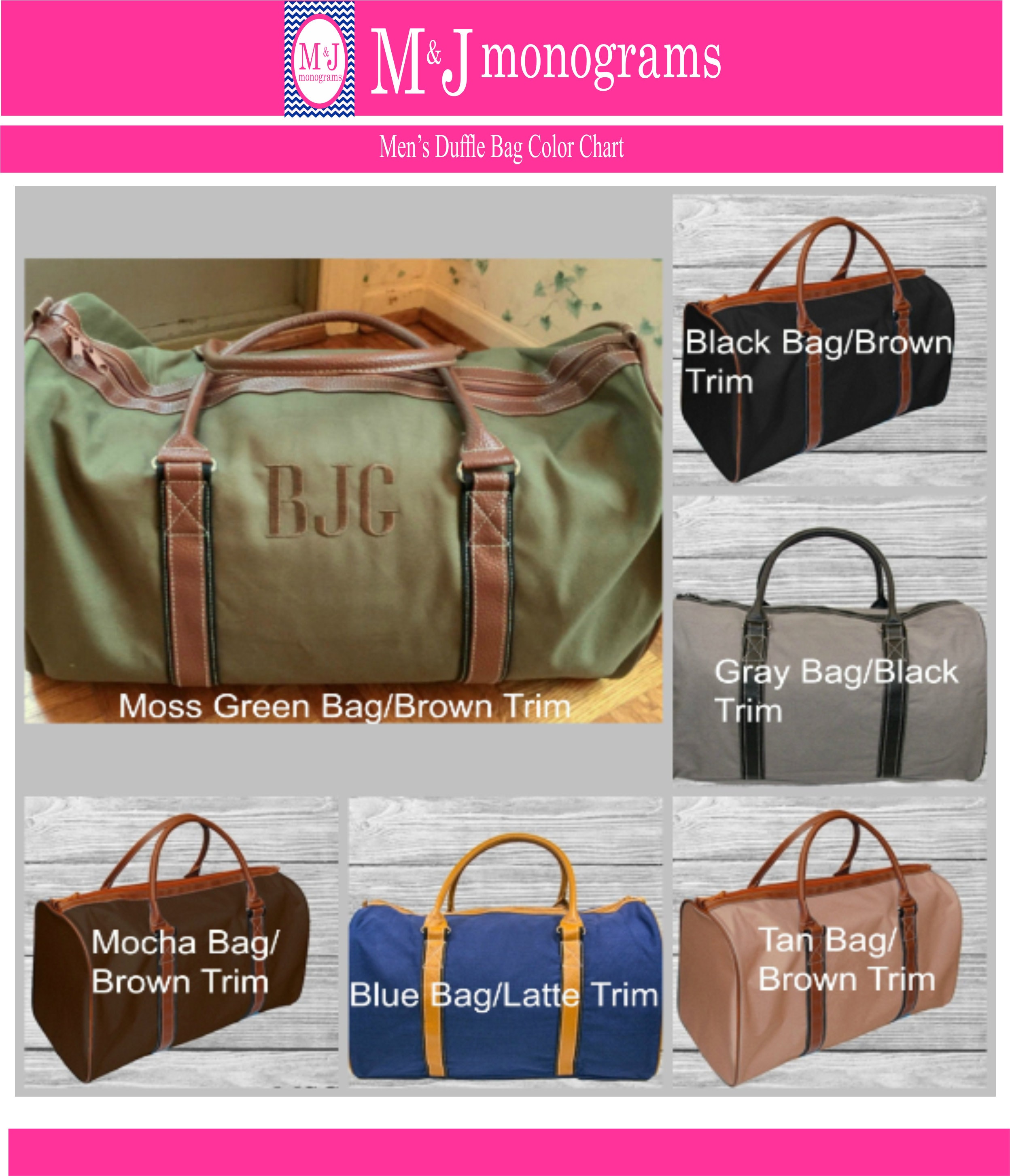 Personalized Mens Duffle Bag Monogrammed Duffle Bag Etsy
