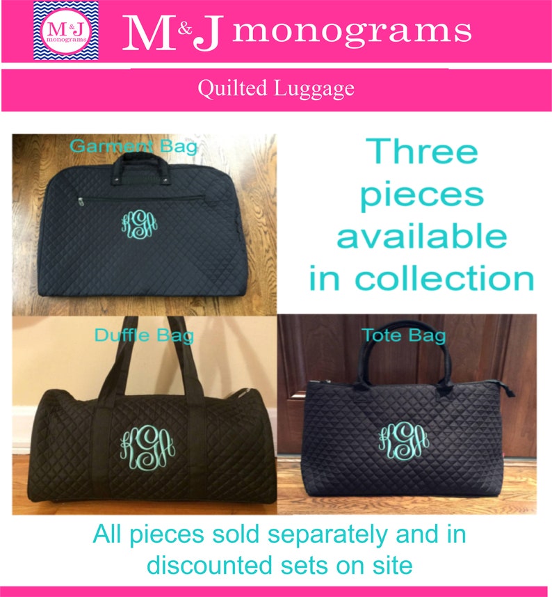 Quilted Garment Bag Monogrammed Garment Bag Personalized Etsy