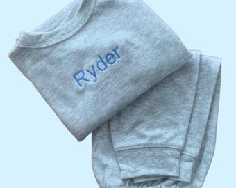 Welcome Home Clothing for Babies Baby Gift New Baby Item Two Piece Infant Outfit Personalized baby lightweight sweatsuit embroidered jogger