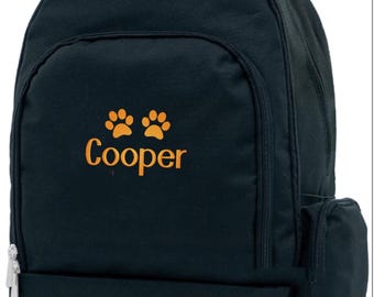 Personalized Dog Daycare Bag with Name Personalized Dog Backpack with Name Embroidered Puppy Daycare Bag Dog Mom Gift Dog Walking Backpack