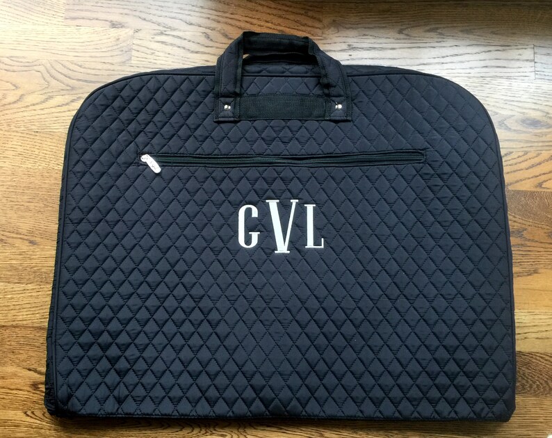 Quilted Garment Bag Monogrammed Garment Bag Personalized Etsy