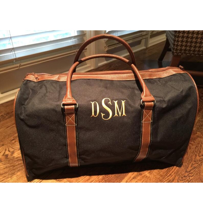 Personalized Duffle Bag Monogrammed Overnight Bag Duffle Etsy