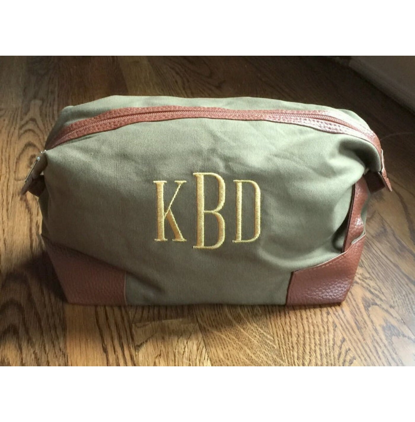 personalized mens bathroom bag