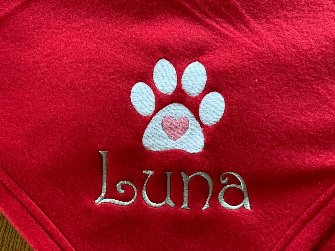 Personalized Soft Blanket for Pet Blanket With Dogs Name Blanket With