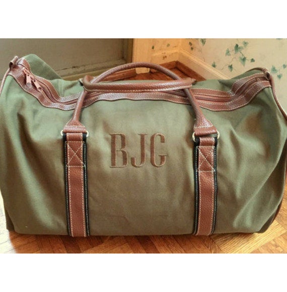 Personalized Men&#39;s Duffle Bag Monogrammed Duffle Bag | Etsy