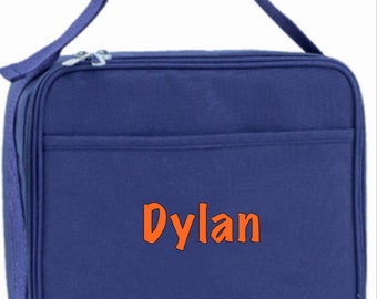 Personalized School Lunch Box Monogrammed Bag Personalized Girls Lunch Tote Insulated Name Box Custom Child Container Durable Student Bag
