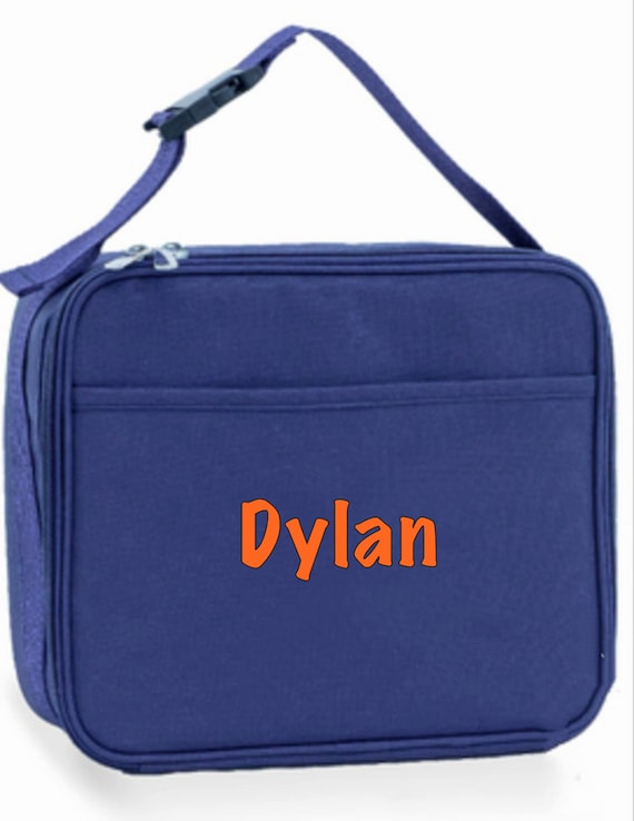 Personalized School Lunch Box Monogrammed Bag Personalized Girls Lunch Tote Insulated Name Box Custom Child Container Durable Student Bag