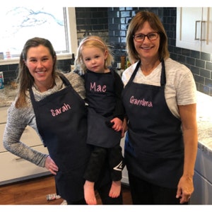 Monogrammed Apron with Name - Personalized Name Aprons - Personalized Apron - Personalized Chef Aprons - Personalized Kitchen Gifts