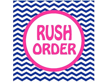 RUSH PRODUCTION ORDER Add-On - Rush Order Fee for Production — Expedited Production Order Rush Order Upgrade