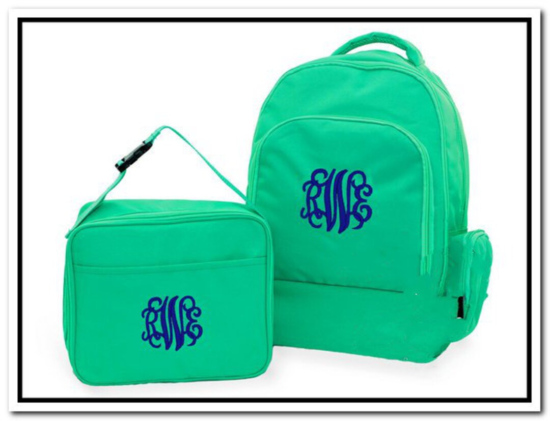CLOSEOUT Heavy Duty Monogrammed Backpack & Lunchbox Buckingham Backpack