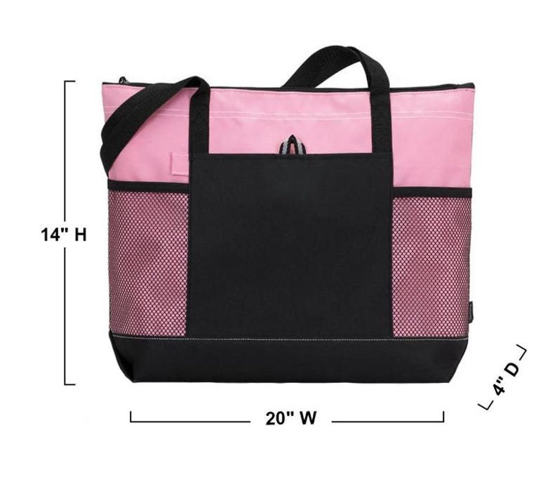 Personalized Dog Tote Bag Organizer Pet Supplies Travel Puppy Essentials Storage Solution Zippered Carrier Lightweight Design Monogrammed image 4