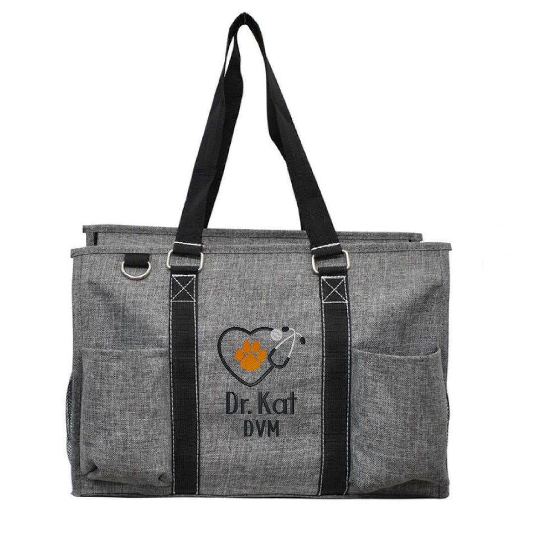 Aurora Medicine Animals 3 Large Tote Shoulder Bag