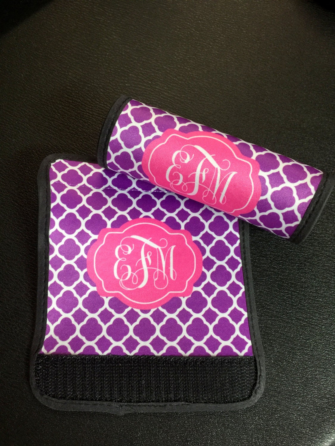 Luggage Handle Wrap Monogram Travel Accessories Luggage Etsy