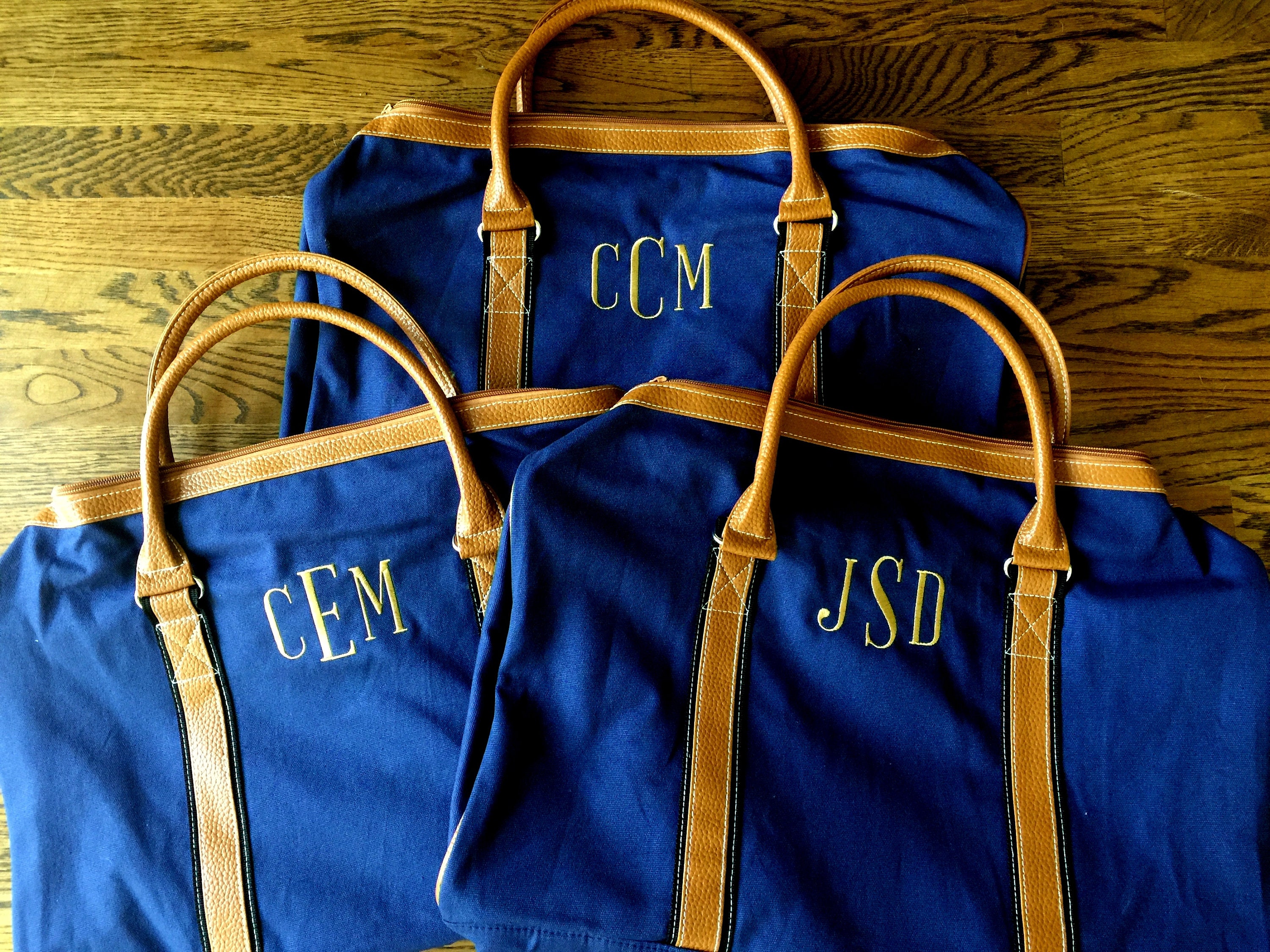 Personalized Groomsmen&#39;s Duffle Bag Monogrammed Duffle | Etsy