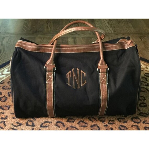 monogrammed mens duffle bag