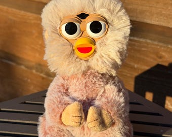 BEANIE BABY | Furby-Inspired Oddbody | OOAK Collectible Plushie| BoneBurrow