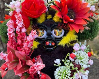 Vintage Furby 1998 | Tiger Electronics | Red Bumblebee | BoneBurrow | NON-WORKING