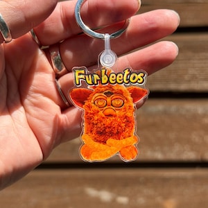 2” Acrylic Keychain | Furby-Inspired Furbeetohs Oddbody | BoneBurrow