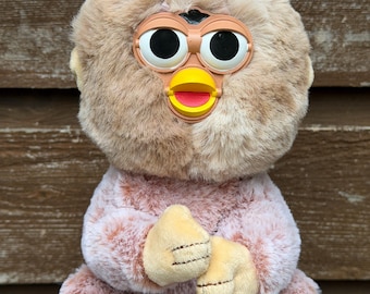 Large Bush Baby | Furby-Inspired Oddbody | OOAK Collectible Plushie| BoneBurrow
