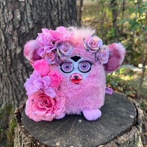 Vintage Furby 1998 | Tiger Electronics | Pink Wolfie &quot;Ella&quot; Custom Furby | BoneBurrow | NONWORKING