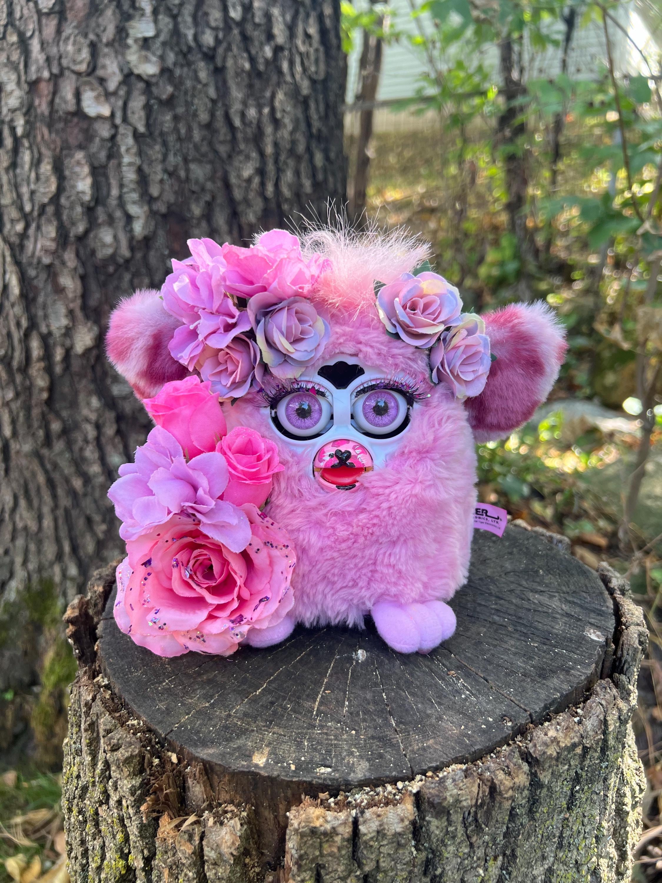Vintage Furby 1998 | Tiger Electronics | Pink Wolfie "Ella" Custom Furby | BoneBurrow | NONWORKING