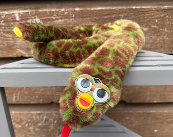 Beanie Buddy Snake | Furby-Inspired Oddbody | OOAK Collectible Plushie| BoneBurrow