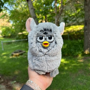 Furby-Inspired Oddbody | Chinchilla | OOAK Collectible Plushie | BoneBurrow |