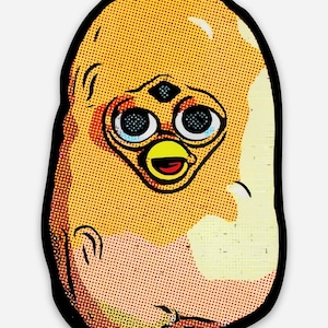 Adhesivo de vinilo troquelado / Diseño personalizado de Potato Oddbody “Furby” / BoneBurrow