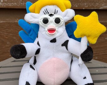 Cow | Furby-Inspired Oddbody | OOAK Collectible Plushie | BoneBurrow |