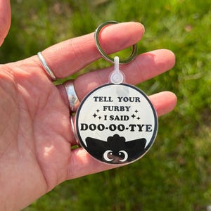 2” Acrylic Keychain | Furby-Inspired Furbeetohs Oddbody | BoneBurrow