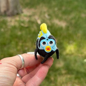WEEBEAN FISH Furby-Inspired Oddbody | OOAK Collectible Plushie | BoneBurrow