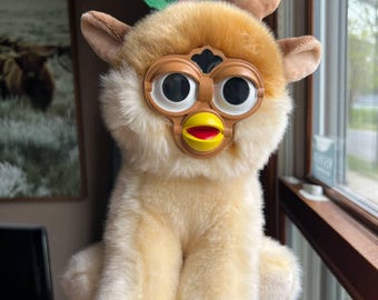 Furby-Inspired Oddbody | OOAK Collectible Plushie| BoneBurrow | Holiday Pomeranian