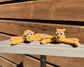 Furby-Inspired Oddbody | OOAK Collectible Plushie | BoneBurrow | Teenie Beanie Camel