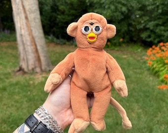 BEANIE BABY Bongo | Furby-Inspired Oddbody | OOAK Collectible Plushie| BoneBurrow
