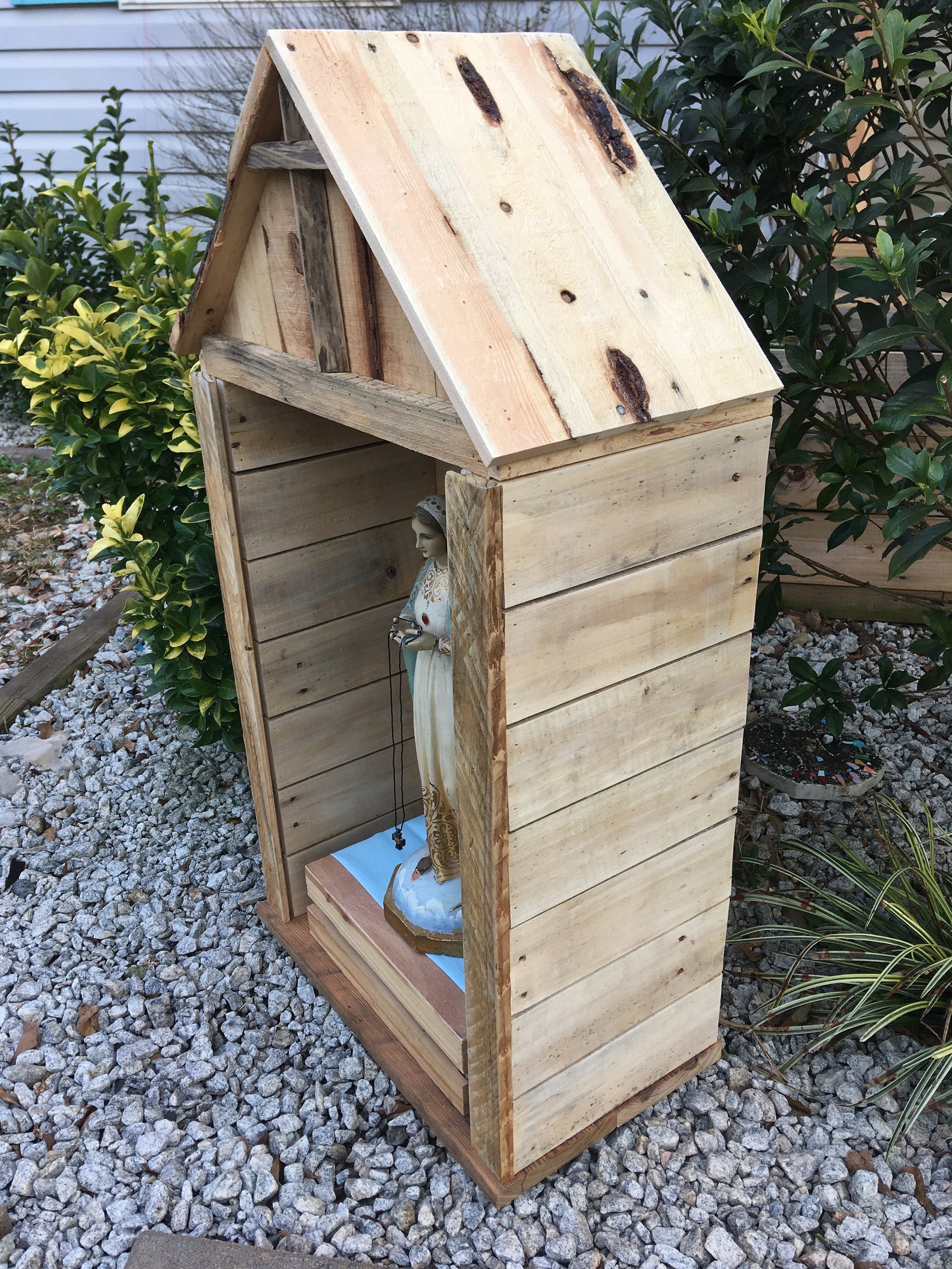 Shrine Grotto Reclaimed Wood Indoor Etsy