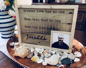 St. Maximilian Kolbe Reclaimed Wood Frame