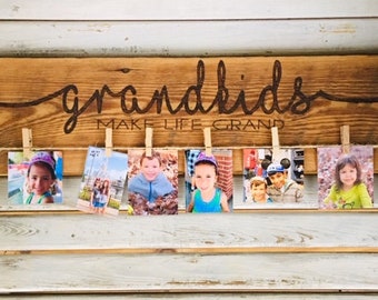 Grand Kids Make Life Grand houtgestookt gerecycled bord