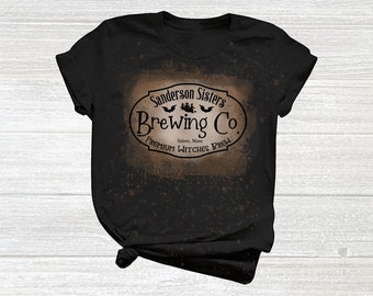 Hocus Pocus - Sanderson Sisters Bleached Tee - Halloween Shirt - Distressed - Cute Shirt Holiday