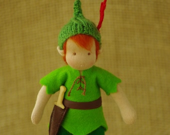 Peter Pan Waldorf doll - supernatural gifts - fairy tale character doll