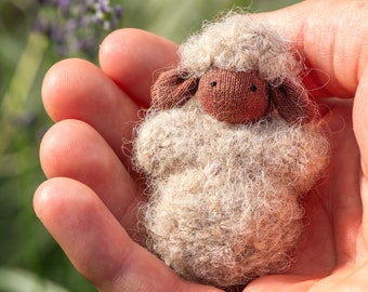 Handmade Wool Sheep Doll – Waldorf Pocket Comfort Toy