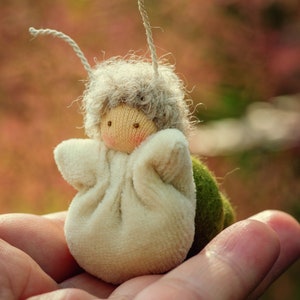 Whisperling™ Snail – Tiny Pocket Comfort Doll – Waldorf-Inspired Nature Friend – Soft Handmade Toy from Ukraine