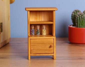 Kids playhouse cupboard - miniature Wooden dollhouse furniture - 1:16 dollhouse furniture