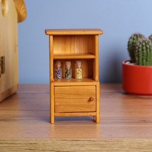 Kids playhouse cupboard - miniature Wooden dollhouse furniture - 1:16 dollhouse furniture